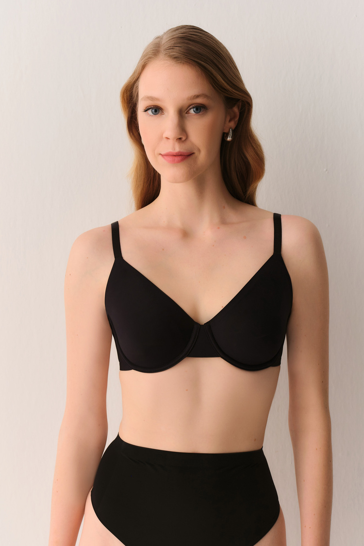 Black Cathy Wire Bra