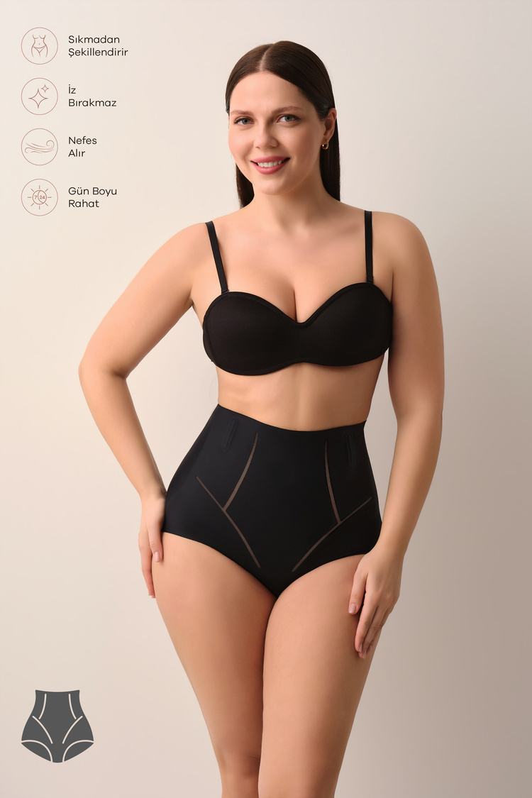Black High Waist Slip Shaper