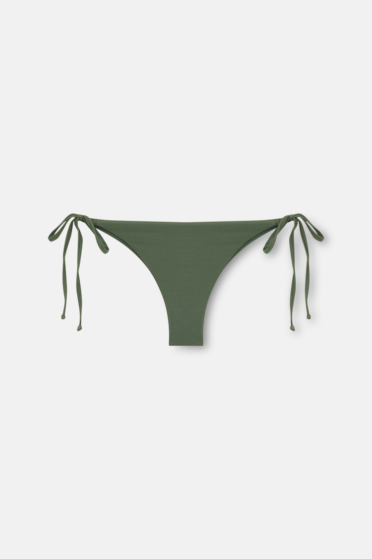 Yeşil İnce Bağcıklı Brazilian Bikini Alt
