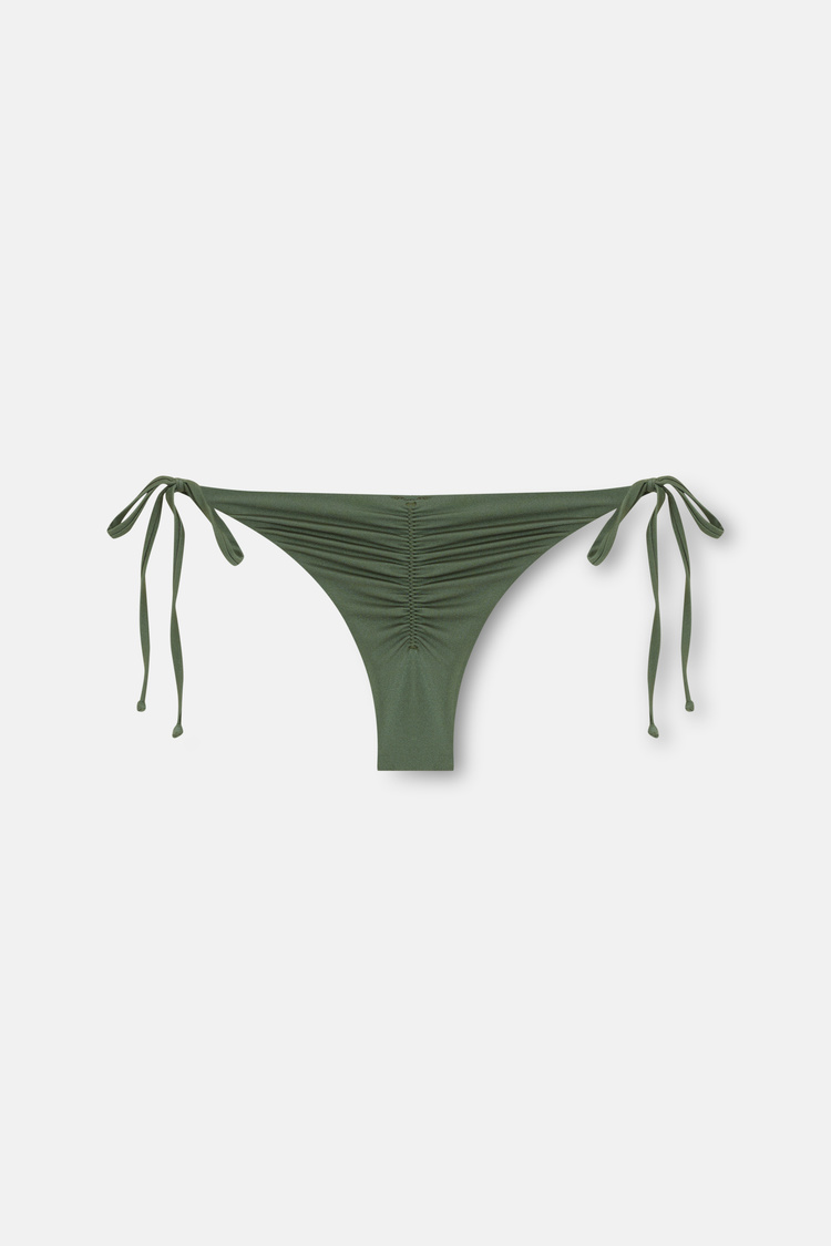 Yeşil İnce Bağcıklı Brazilian Bikini Alt