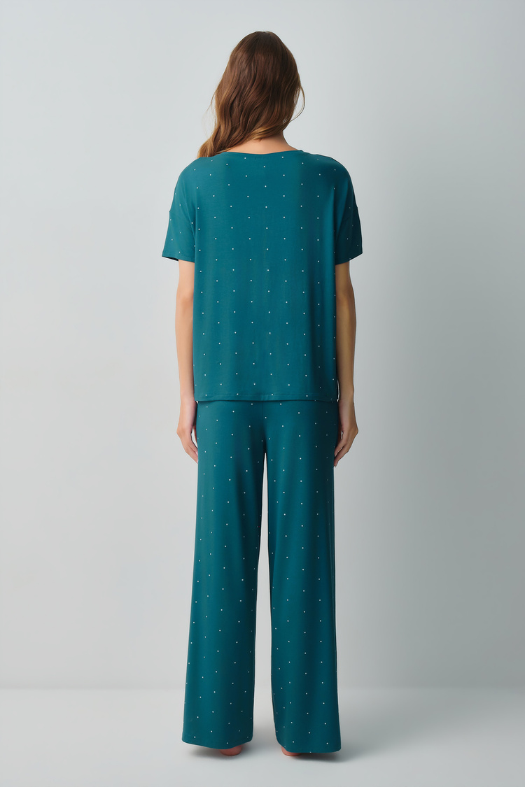 Oil Blue Dot Bliss Pyjamas Set