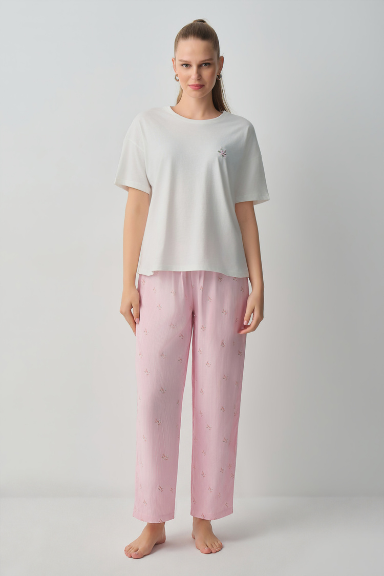 Pink Line Jade Pyjamas Set