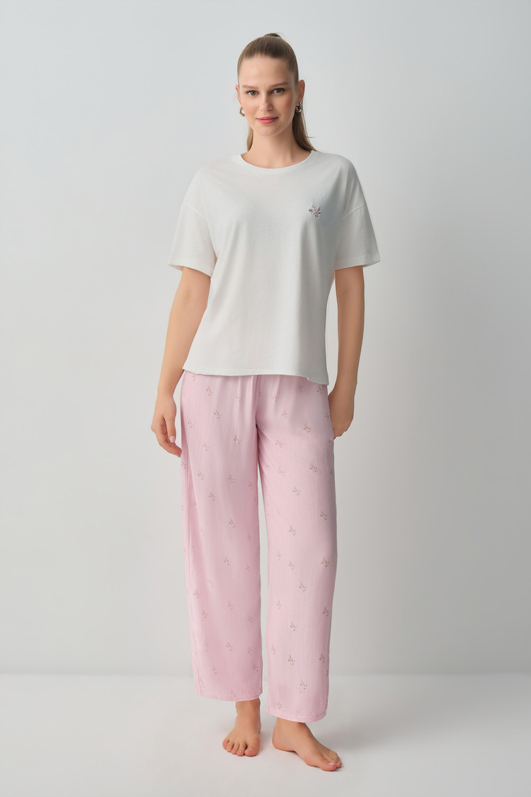 Pink Line Jade Pyjamas Set
