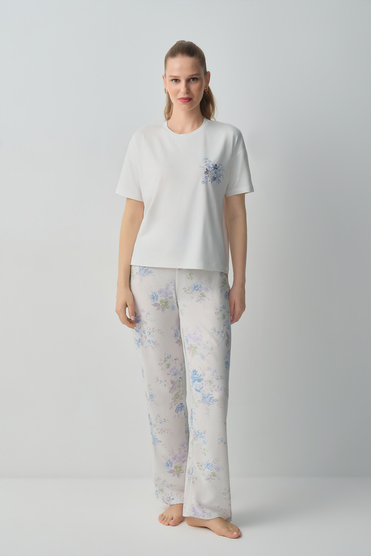 Flower Print Aria Pyjamas Set