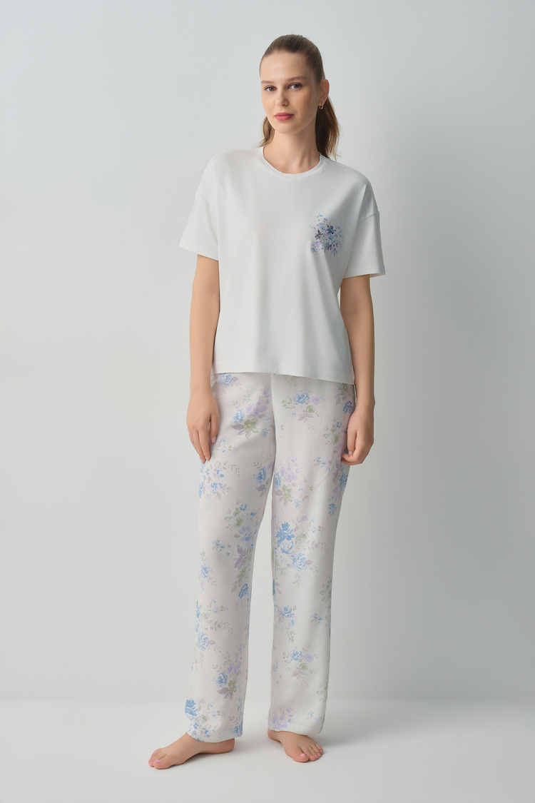 Flower Print Aria Pyjamas Set