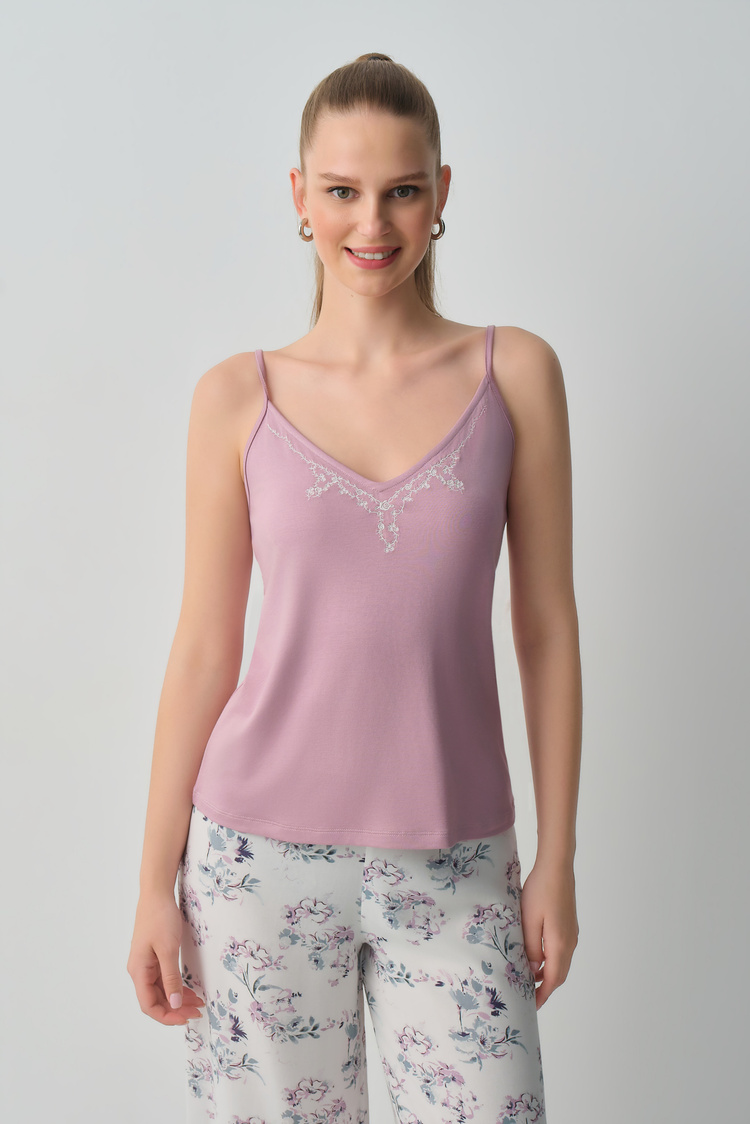 Flower Print Flower Top-Supant