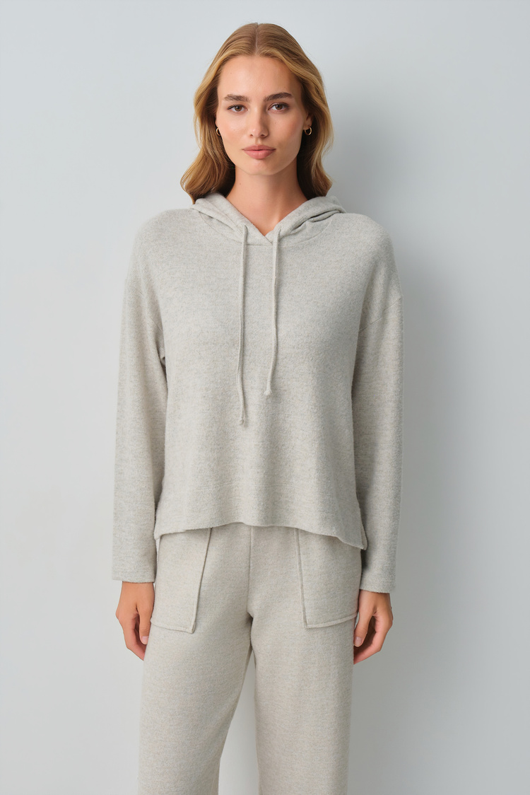 Gray Melange Comfort Sweatshirt Pyjamas Set