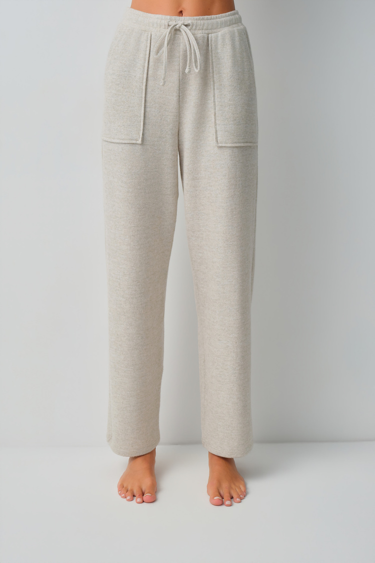 Gray Melange Comfort Sweatshirt Pyjamas Set