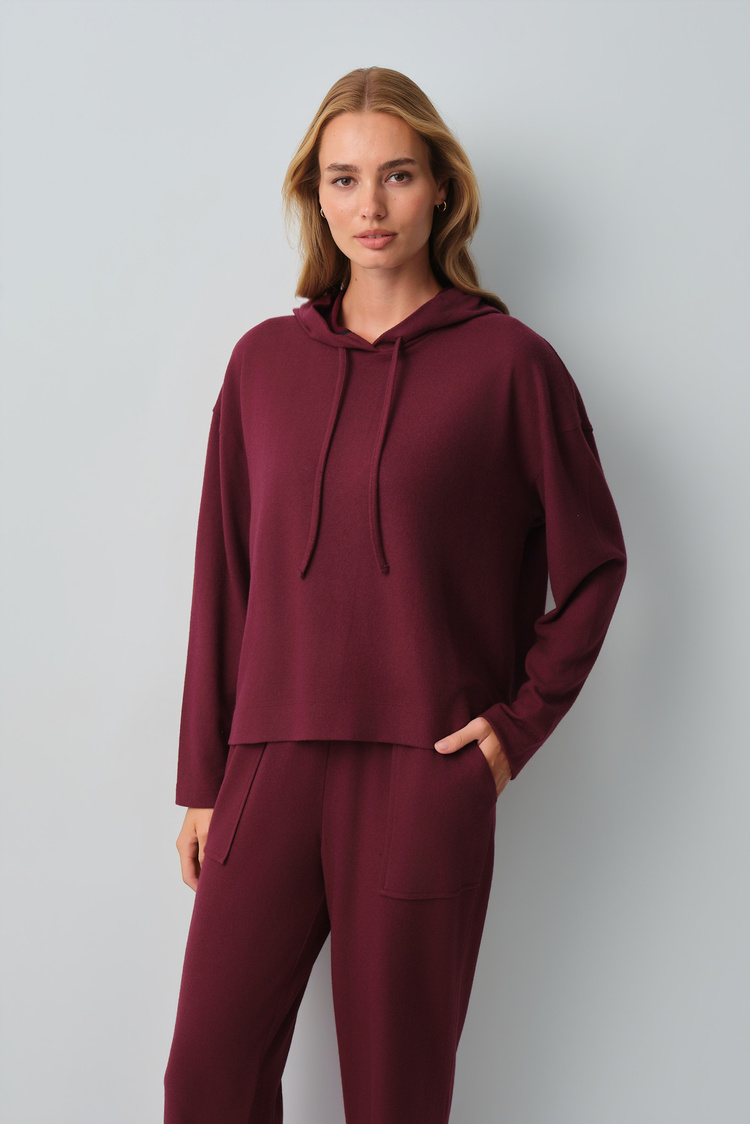 Plum Comfort Sweatshirt Pyjamas Set