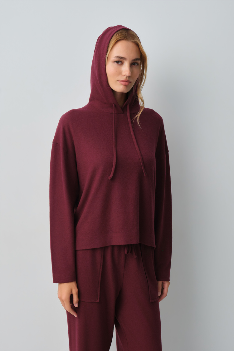Plum Comfort Sweatshirt Pyjamas Set