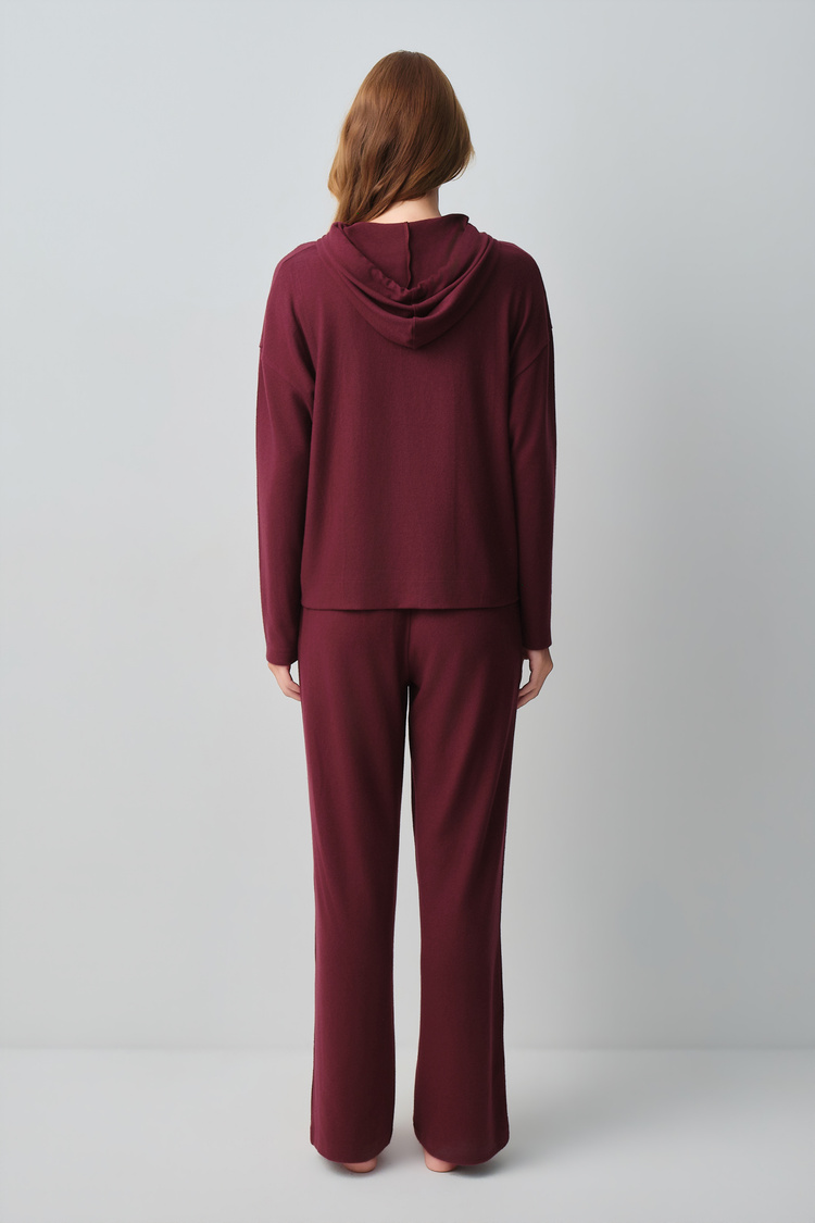 Plum Comfort Sweatshirt Pyjamas Set