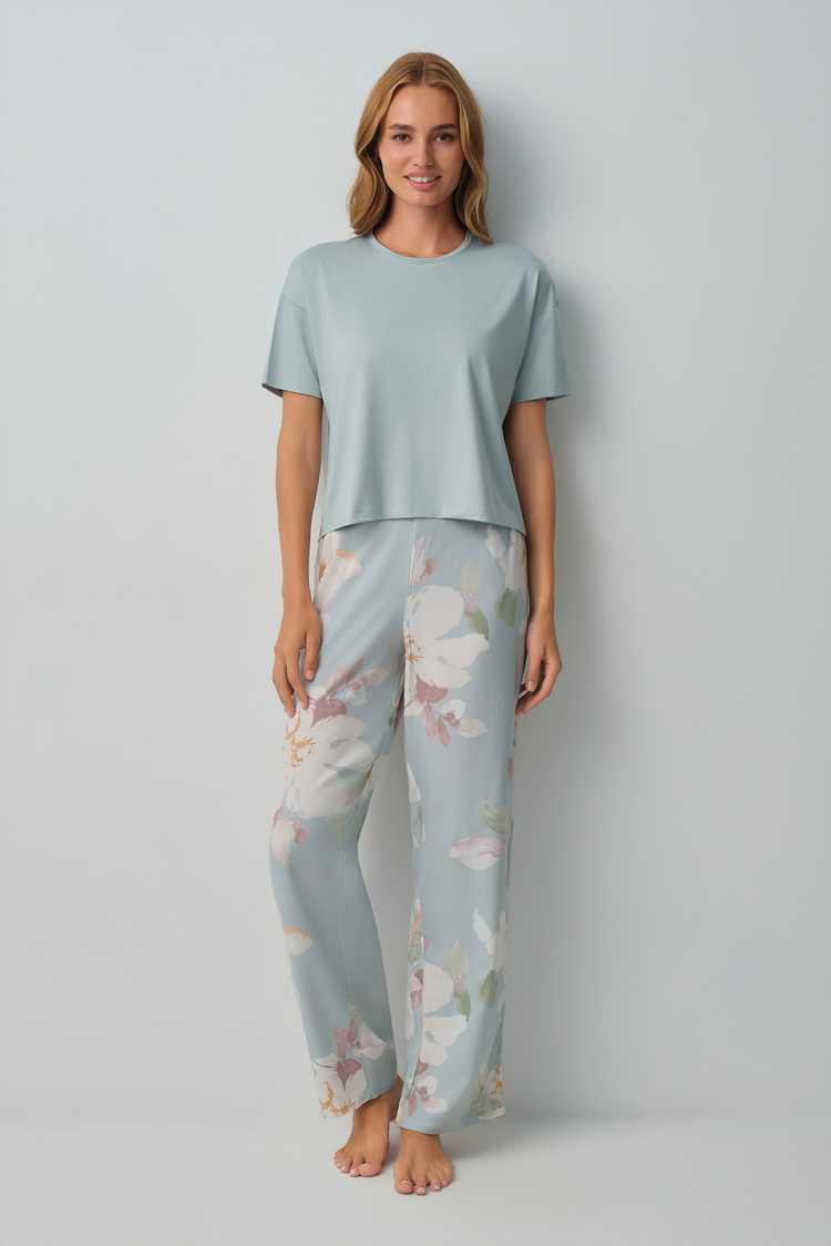 Mint Print Sofia Pyjamas Set