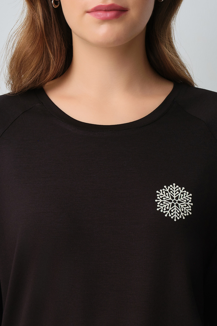 Kırmızı Crystal Pamuklu Pijama Takımı