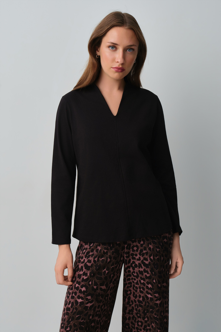 Black Print Meloni Leopard Pyjamas Set