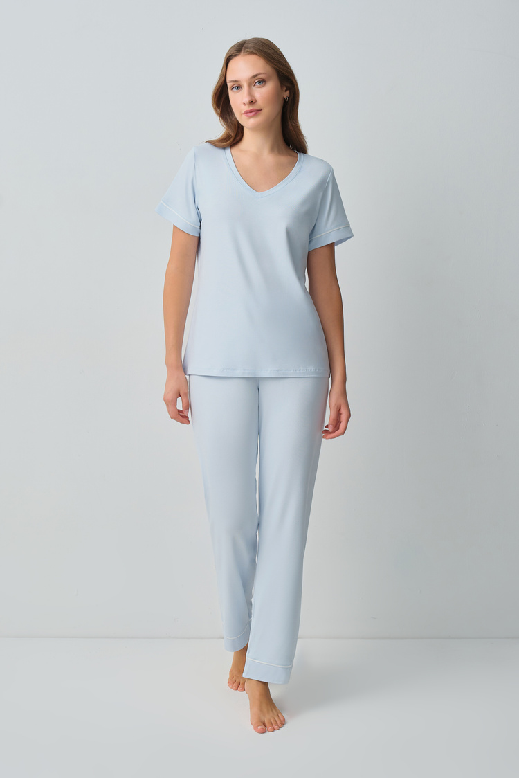 Blue Emma Pyjamas Set