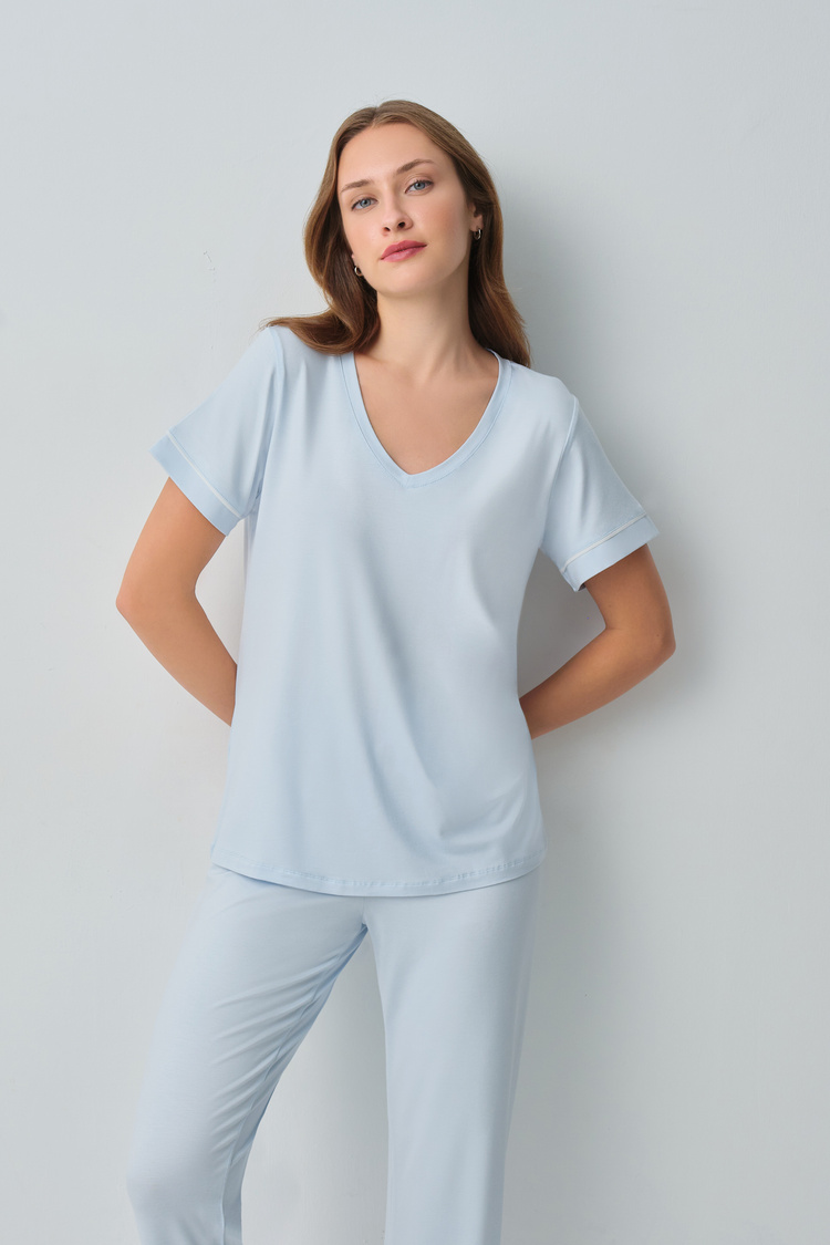 Blue Emma Pyjamas Set