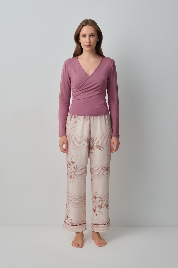 Cream Print Siera Pyjamas Set