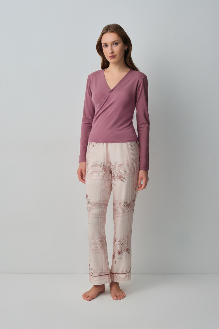 Cream Print Siera Pyjamas Set