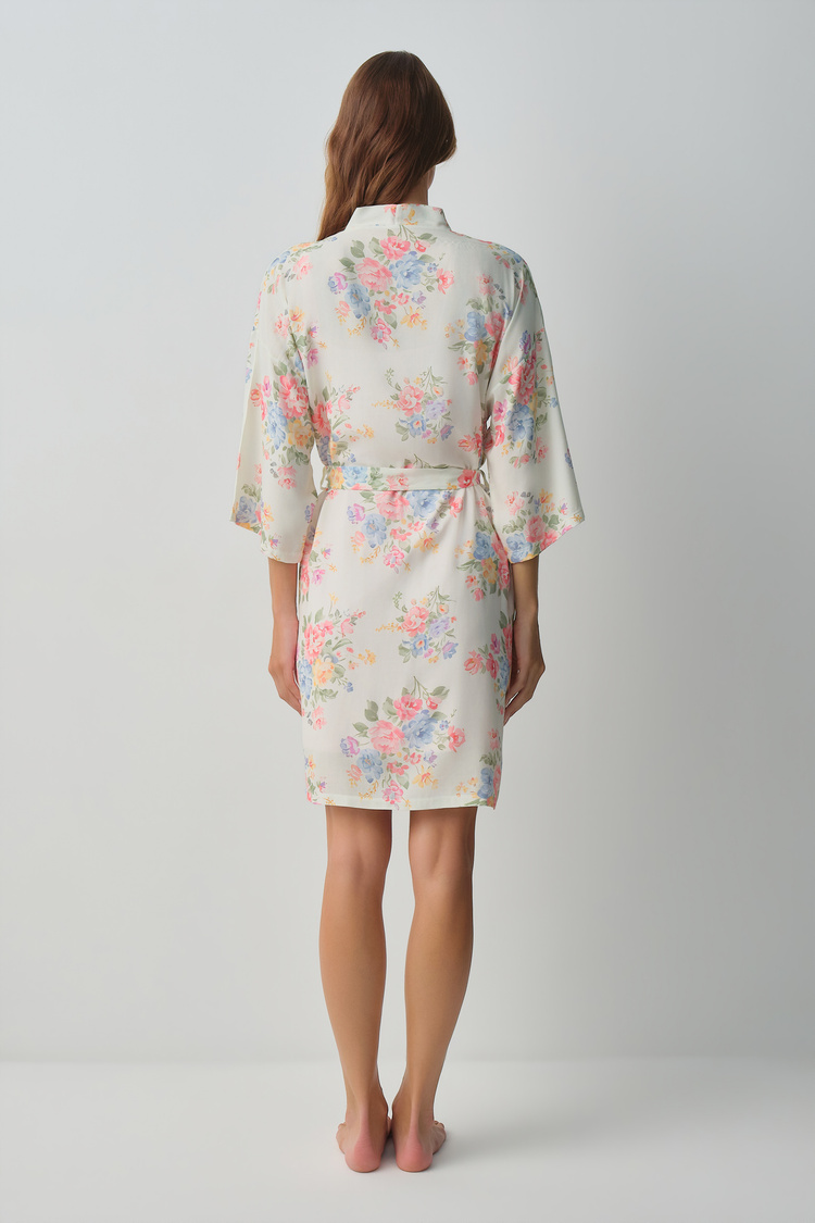 Flower Print Fleur Morning Gown