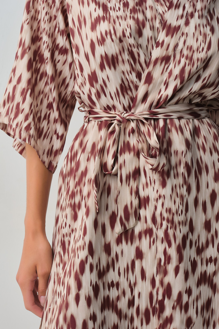 Leopard Print Leo Morning Gown