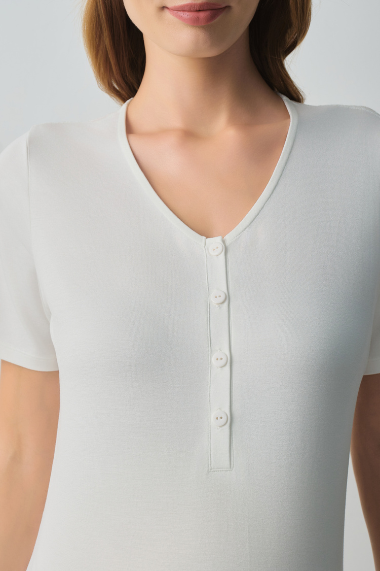 Ecru Pearl Mama Nightie