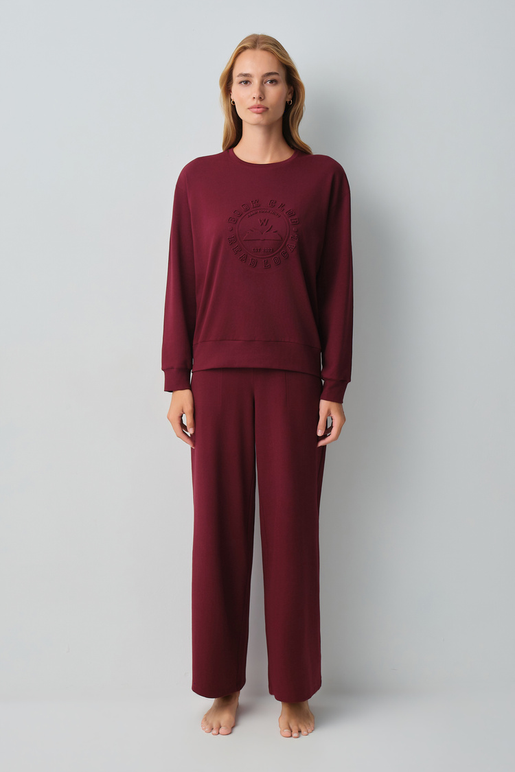 Burgundy Campus Sweatshirt