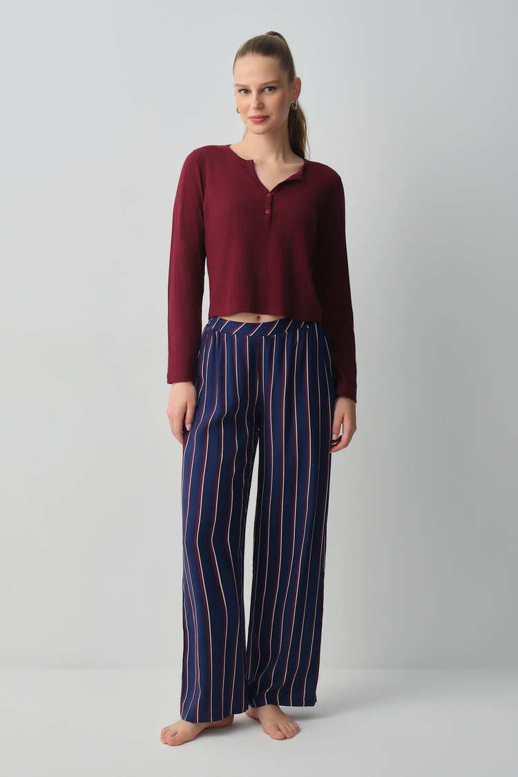 Burgundy Campus Blouse