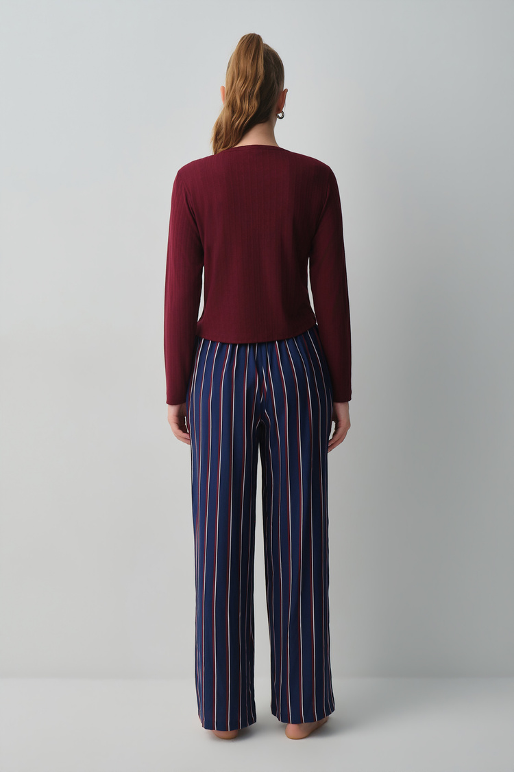 Burgundy Campus Blouse