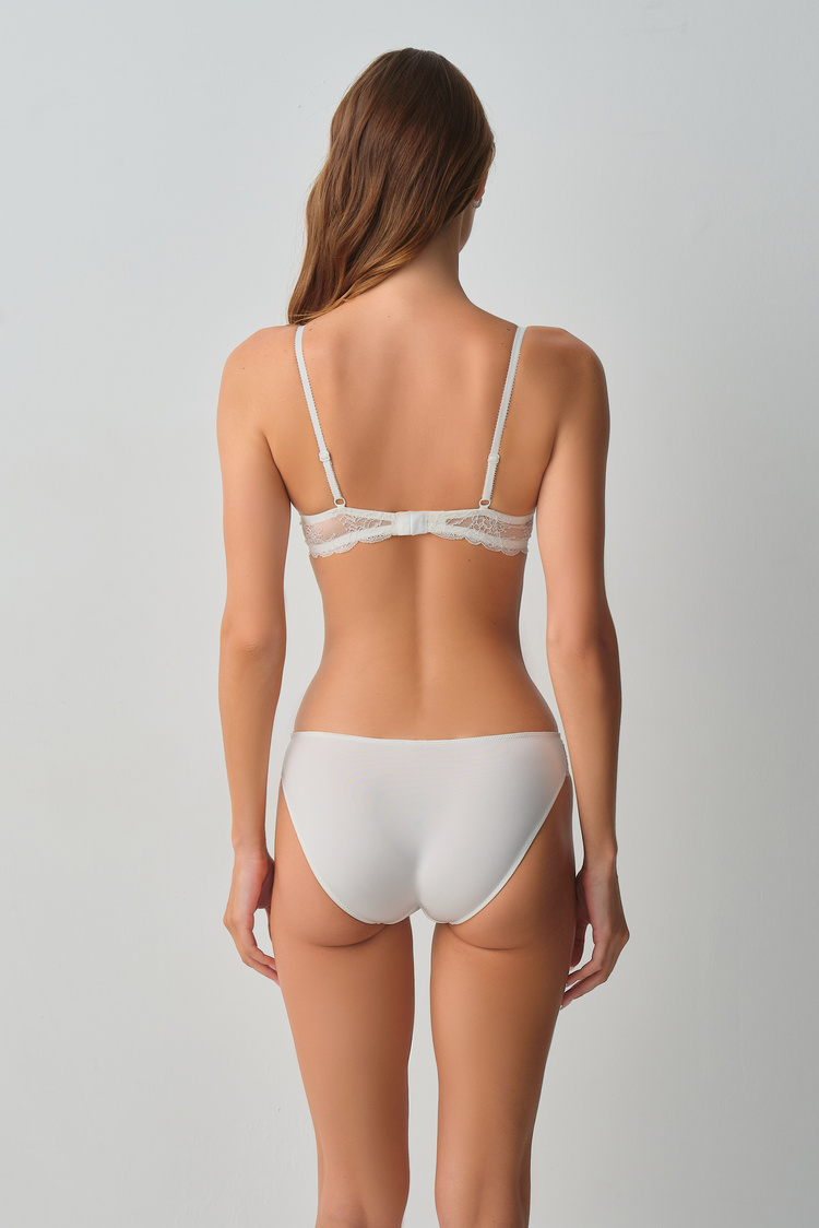 Ecru Bride Half Padded Bra