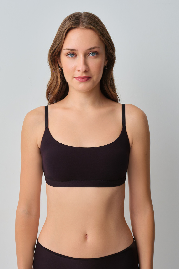 Siyah Comfort Crop Bralet Sütyen
