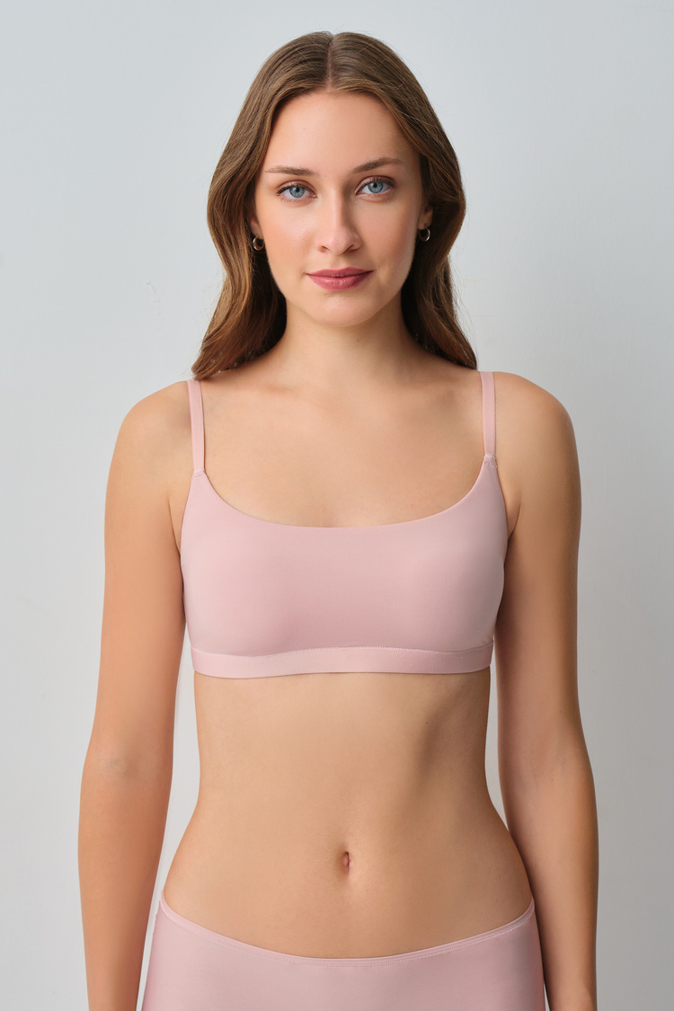Pembe Comfort Crop Bralet Sütyen