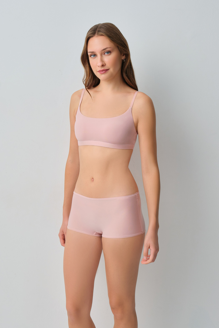 Pembe Comfort Crop Bralet Sütyen
