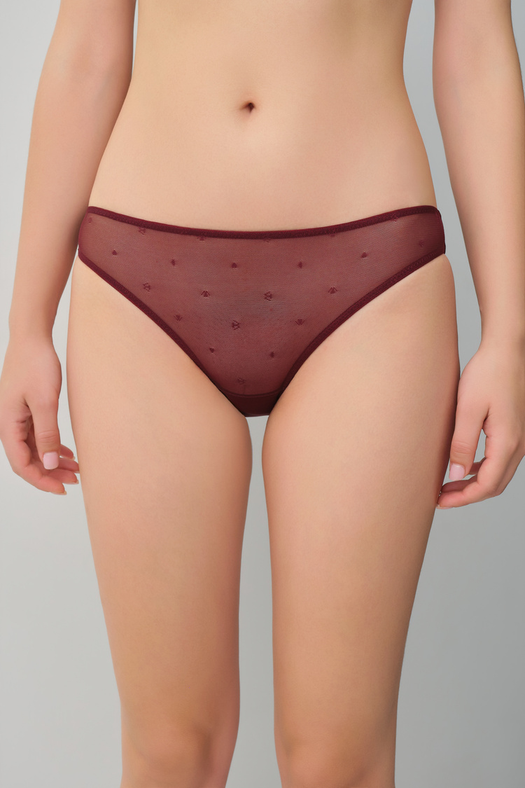 Burgundy Campus Slip