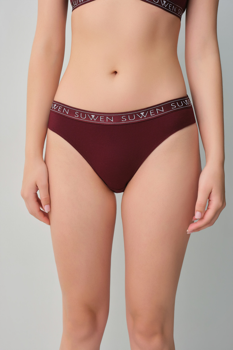 Burgundy Campus Elastic Slip