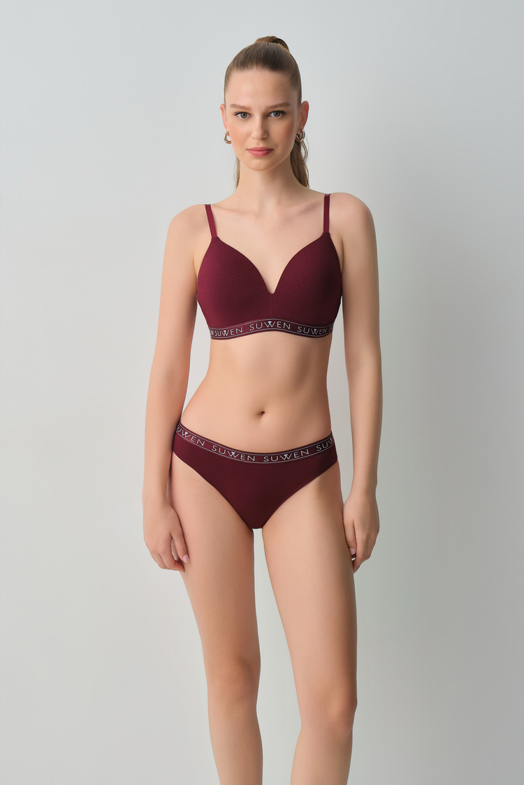 Burgundy Campus Elastic Slip