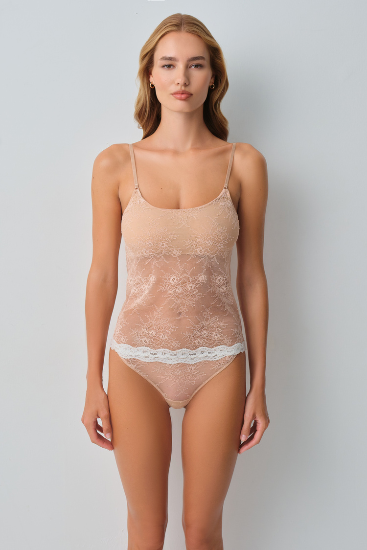 Nude Monica Lace Top