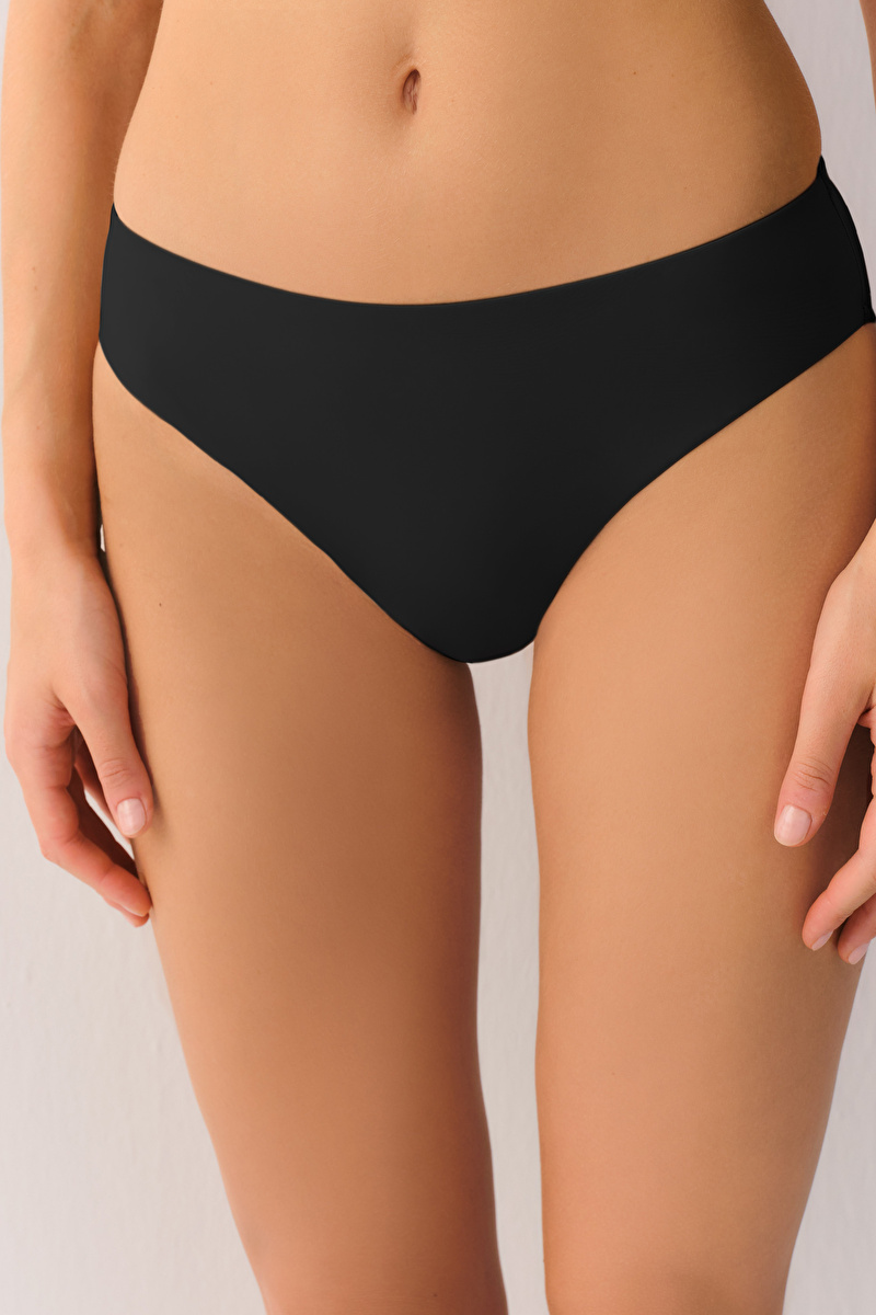 Siyah Contour Deluxe Slip Külot