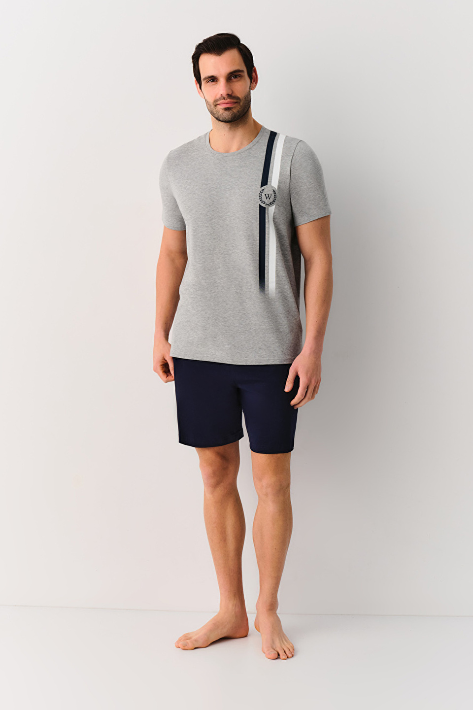 NAVY BLUE William Men Short Set | SUWEN