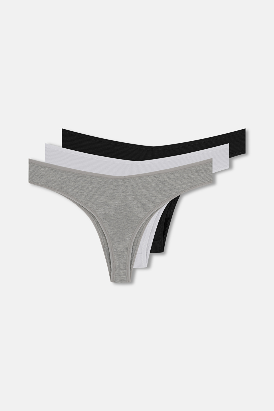   Fine Rib Thong チャコールグレーサイズS ST0050602863_01.jpg